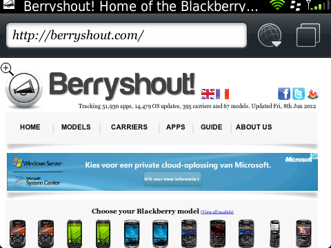 tringme for blackberry curve